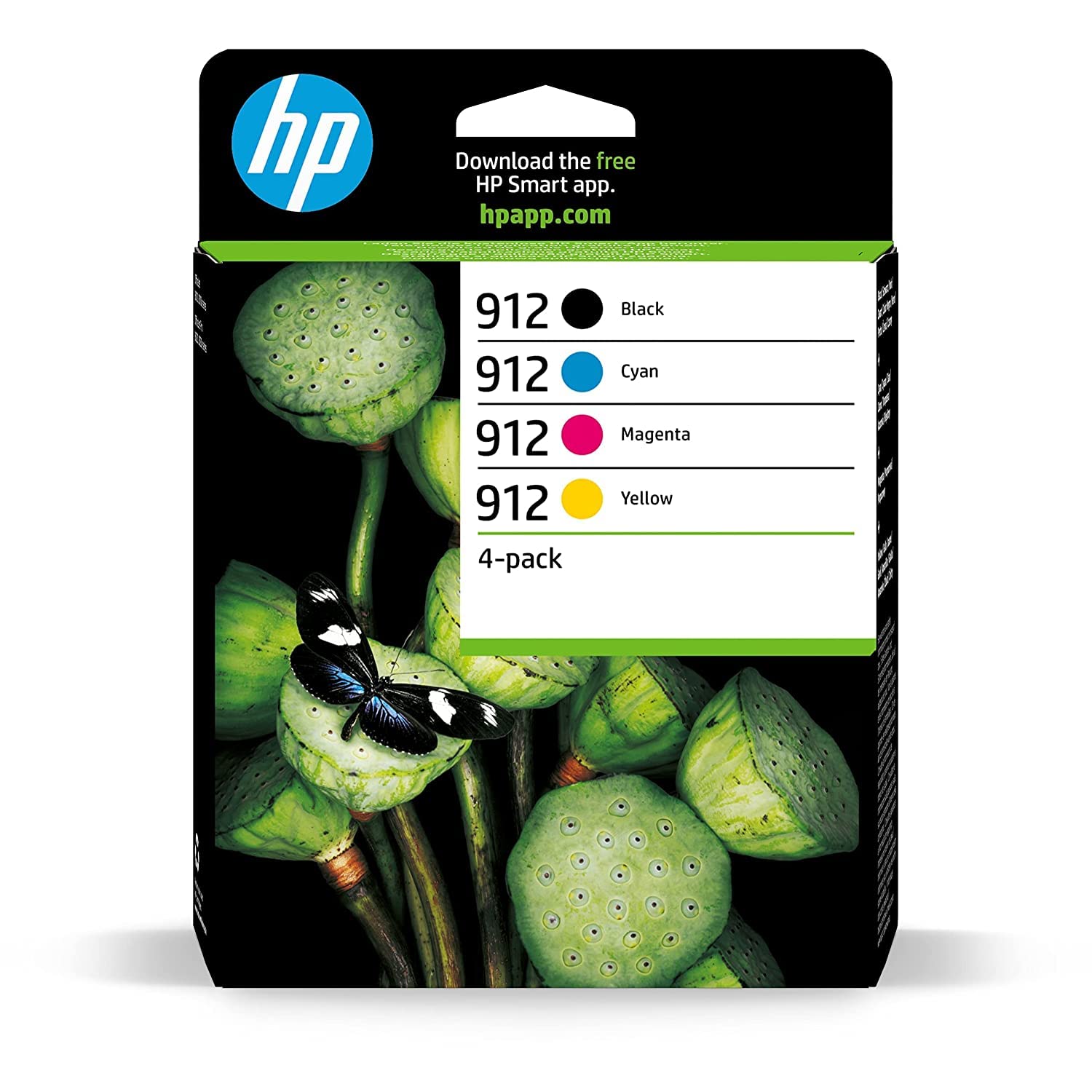 HP 6ZC74AE 912 Original Ink Cartridges, Black/Cyan/Magenta/Yellow