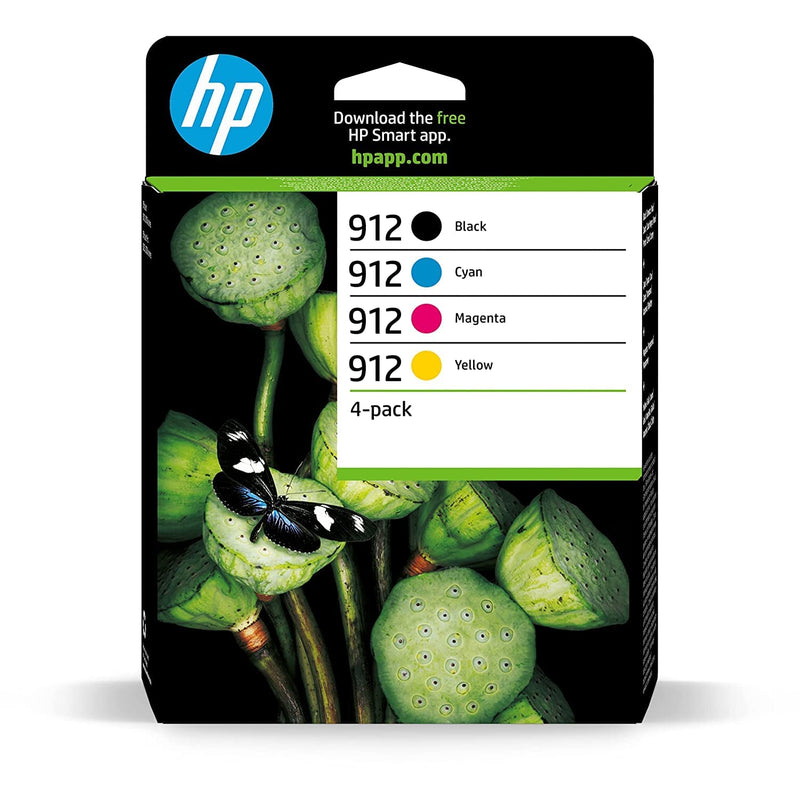 HP 6ZC74AE 912 Original Ink Cartridges, Black/Cyan/Magenta/Yellow