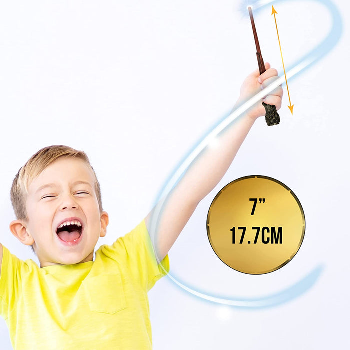 WOW! STUFF Harry Potter Lumos Wand 7' Light-Up | Official Wizarding World Gifts, Toys and Collectables | Role Play or Dress-up Costume Accessory for Fans, Girls and Boys, Ages 3+ to Adult