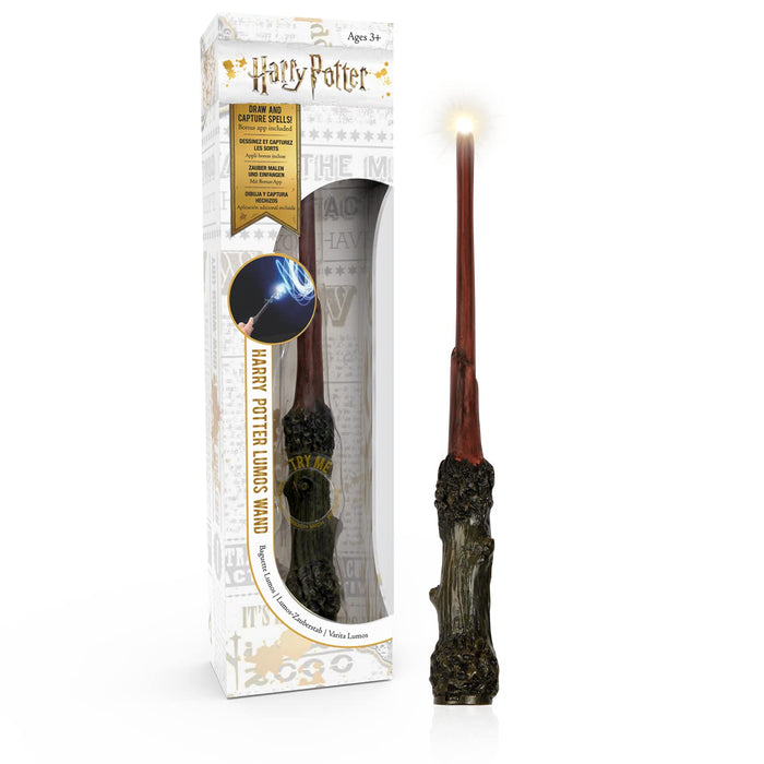 WOW! STUFF Harry Potter Lumos Wand 7' Light-Up | Official Wizarding World Gifts, Toys and Collectables | Role Play or Dress-up Costume Accessory for Fans, Girls and Boys, Ages 3+ to Adult