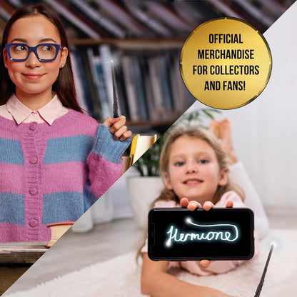 Hermione Granger Lumos Wand 7' Light-Up , Official Wizarding World Harry Potter Gifts, Toys and Collectables , Role Play or Dress-up Costume Accessory for Fans, Girls and Boys, Ages 6 to Adult