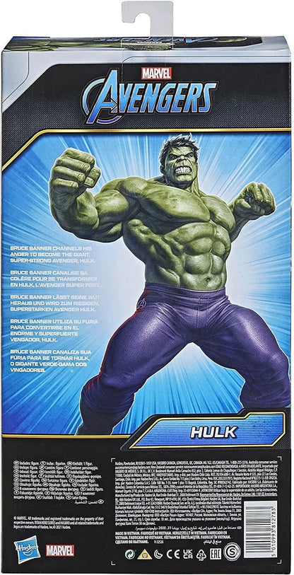 Avengers Marvel Titan Hero Series Blast Gear Deluxe Hulk Action Figure, For Children Aged 4+ & Marvel Titan Hero Series Blast Gear Deluxe Thanos Action Figure, 30-cm Toy, For Children Aged 4+