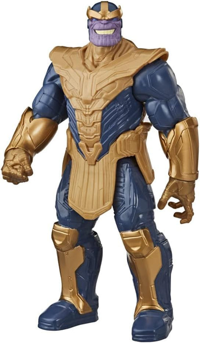 Avengers Marvel Titan Hero Series Blast Gear Deluxe Hulk Action Figure, For Children Aged 4+ & Marvel Titan Hero Series Blast Gear Deluxe Thanos Action Figure, 30-cm Toy, For Children Aged 4+