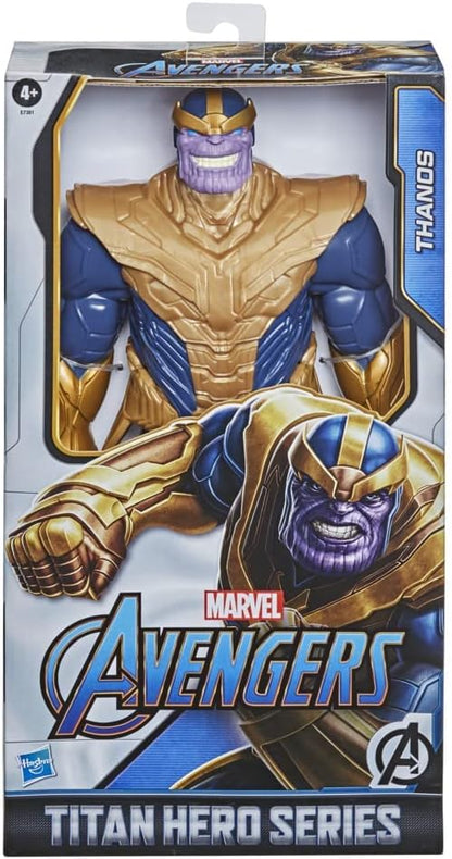 Avengers Marvel Titan Hero Series Blast Gear Deluxe Hulk Action Figure, For Children Aged 4+ & Marvel Titan Hero Series Blast Gear Deluxe Thanos Action Figure, 30-cm Toy, For Children Aged 4+