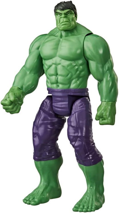 Avengers Marvel Titan Hero Series Blast Gear Deluxe Hulk Action Figure, For Children Aged 4+ & Marvel Titan Hero Series Blast Gear Deluxe Thanos Action Figure, 30-cm Toy, For Children Aged 4+