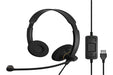 EPOS I SENNHEISER IMPACT SC 60 USB ML - Headset - on-ear - wired - USB - black with orange colour highlights