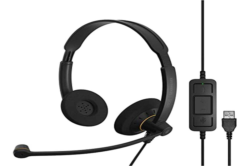 EPOS I SENNHEISER IMPACT SC 60 USB ML - Headset - on-ear - wired - USB - black with orange colour highlights