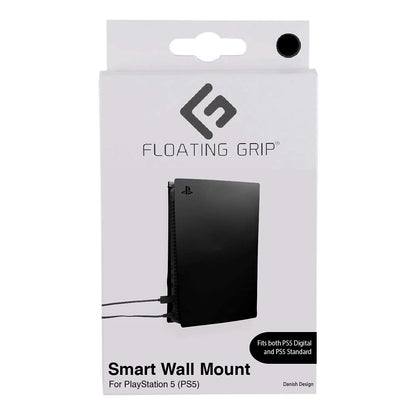 Playstation 5 Wall Mount Solution by FLOATING GRIP - Sleek Mounting Kit for Hanging PS5 Gaming Console on The Wall (Standard: Fits PS5, Black) Standard: Fits PS5 Black
