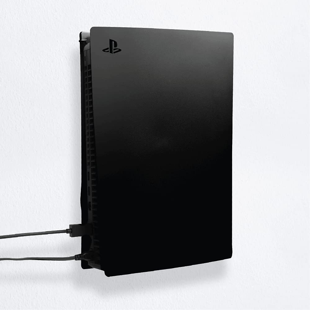 Playstation 5 Wall Mount Solution by FLOATING GRIP - Sleek Mounting Kit for Hanging PS5 Gaming Console on The Wall (Standard: Fits PS5, Black) Standard: Fits PS5 Black