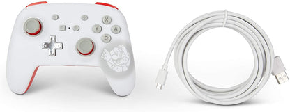 PowerA Enhanced Wired Controller for Nintendo Switch - Mario White, Gamepad, Wired Video Game Controller, Gaming Controller - Nintendo Switch