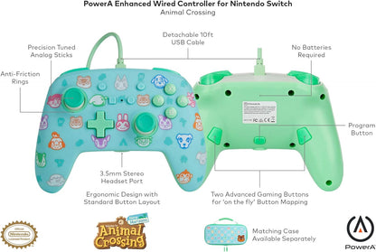 PowerA - Geavanceerde bedrade controller Animal Crossing: New Horizons (Nintendo Switch