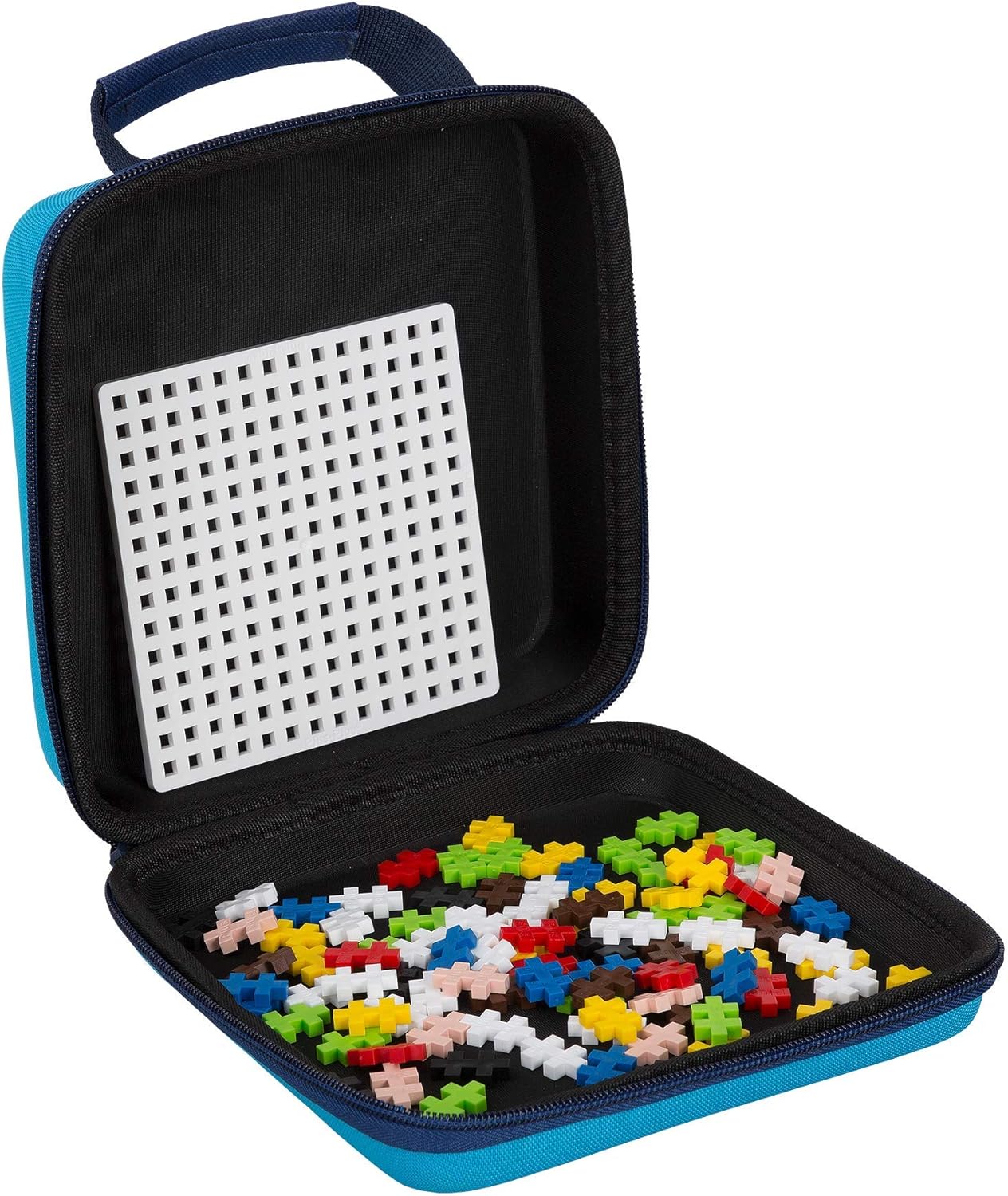 Plus-Plus 9607012 Creative Building Blocks, Travel Suitcase Set, Ingenious Construction Toy, 100 Pieces