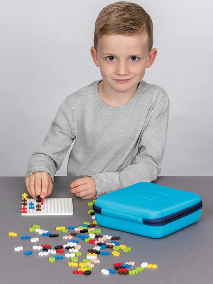 Plus-Plus 9607012 Creative Building Blocks, Travel Suitcase Set, Ingenious Construction Toy, 100 Pieces