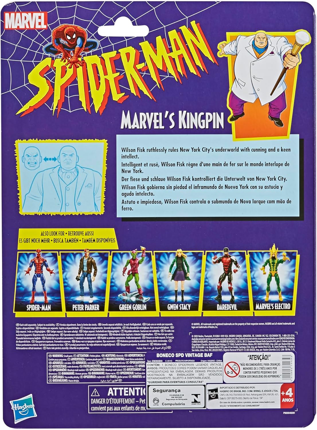 Marvel Legends Series - Marvel Kingpin (Action figure 15 cm da collezione, Collezione Vintage