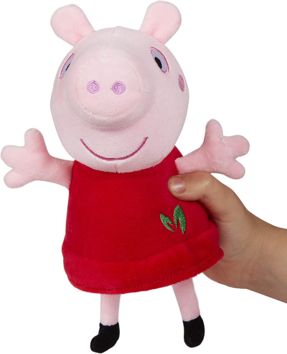 Red Dress Peppa Soft Toy, 100% Recycled, Peppa Pig Gift, Sustainable Toy, Supersoft Plush