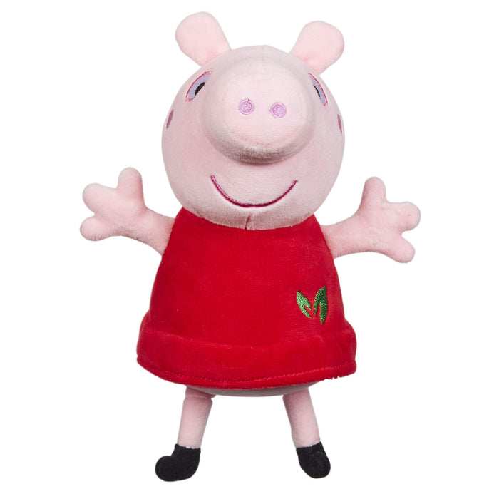 Red Dress Peppa Soft Toy, 100% Recycled, Peppa Pig Gift, Sustainable Toy, Supersoft Plush