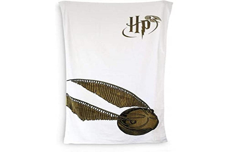 Groovy Golden Snitch Harry Potter Towel 75cm x 150cm 100% Genuine Official Licensed Product Cotton Bath Sheet, White, One Size, 93214