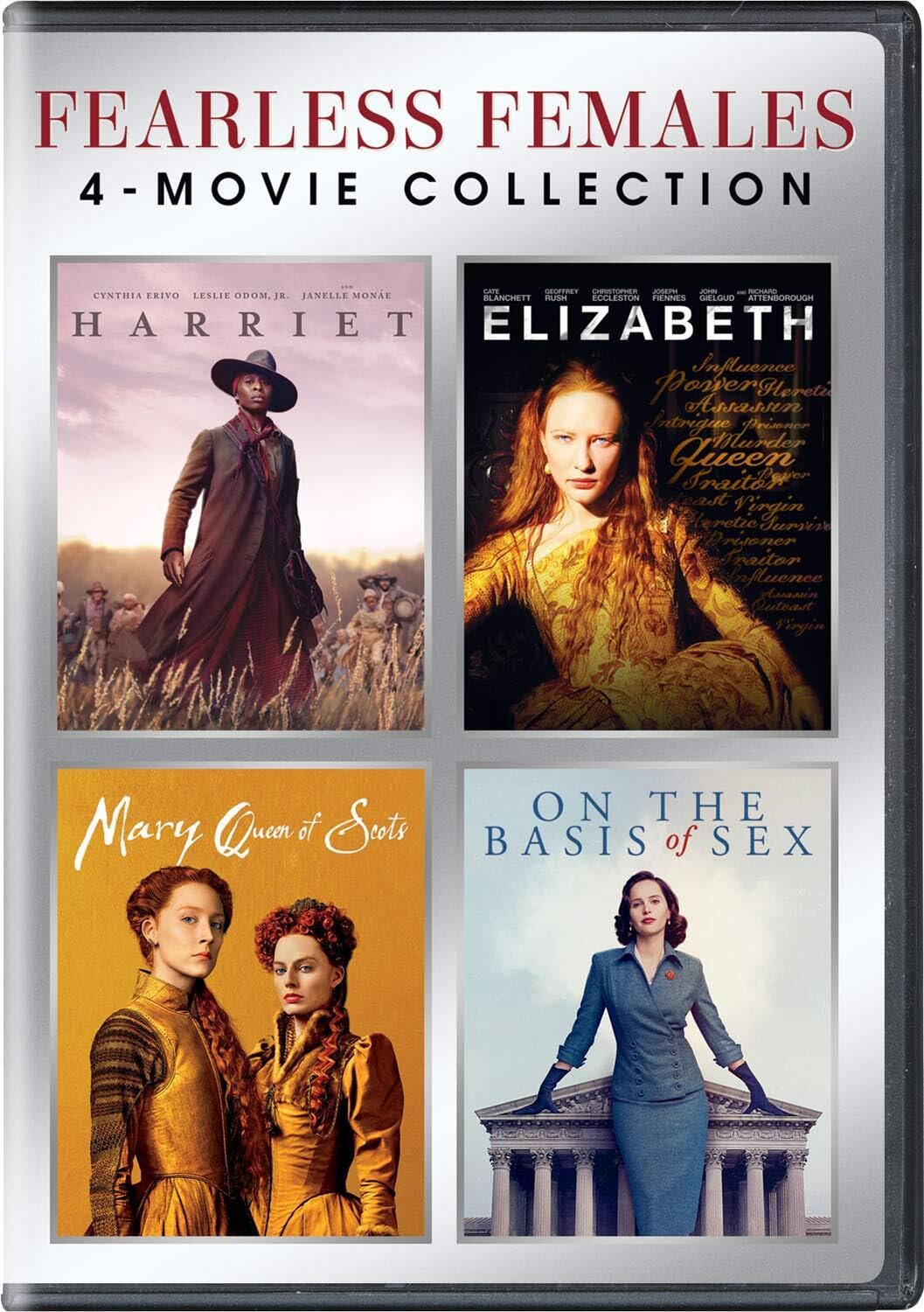 FEARLESS FEMALES 4-MOVIE COLLECTION (HARRIET / ELIZABETH / MARY QUEEN OF SCOTS /ON THE BASIS OF SEX