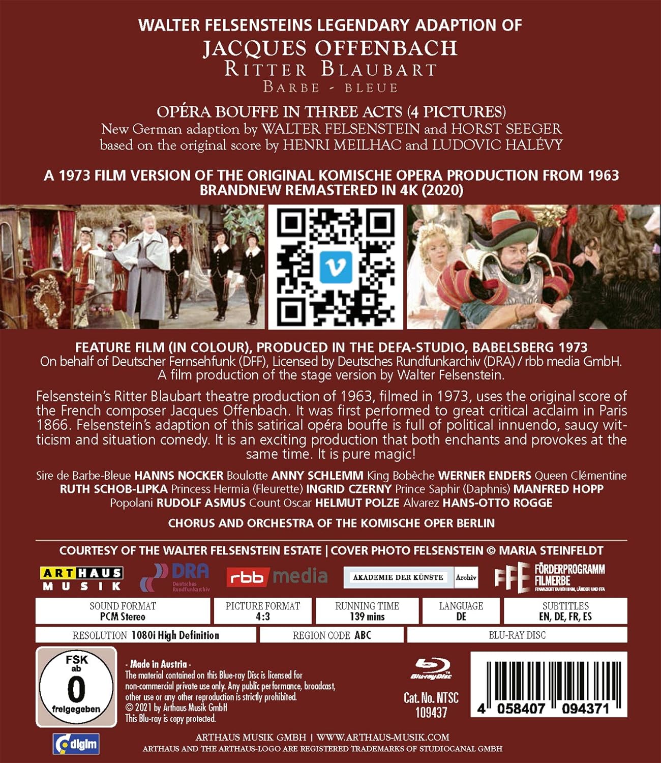 Jacques Offenbach; Walter Felsenstein: Ritter Blaubart