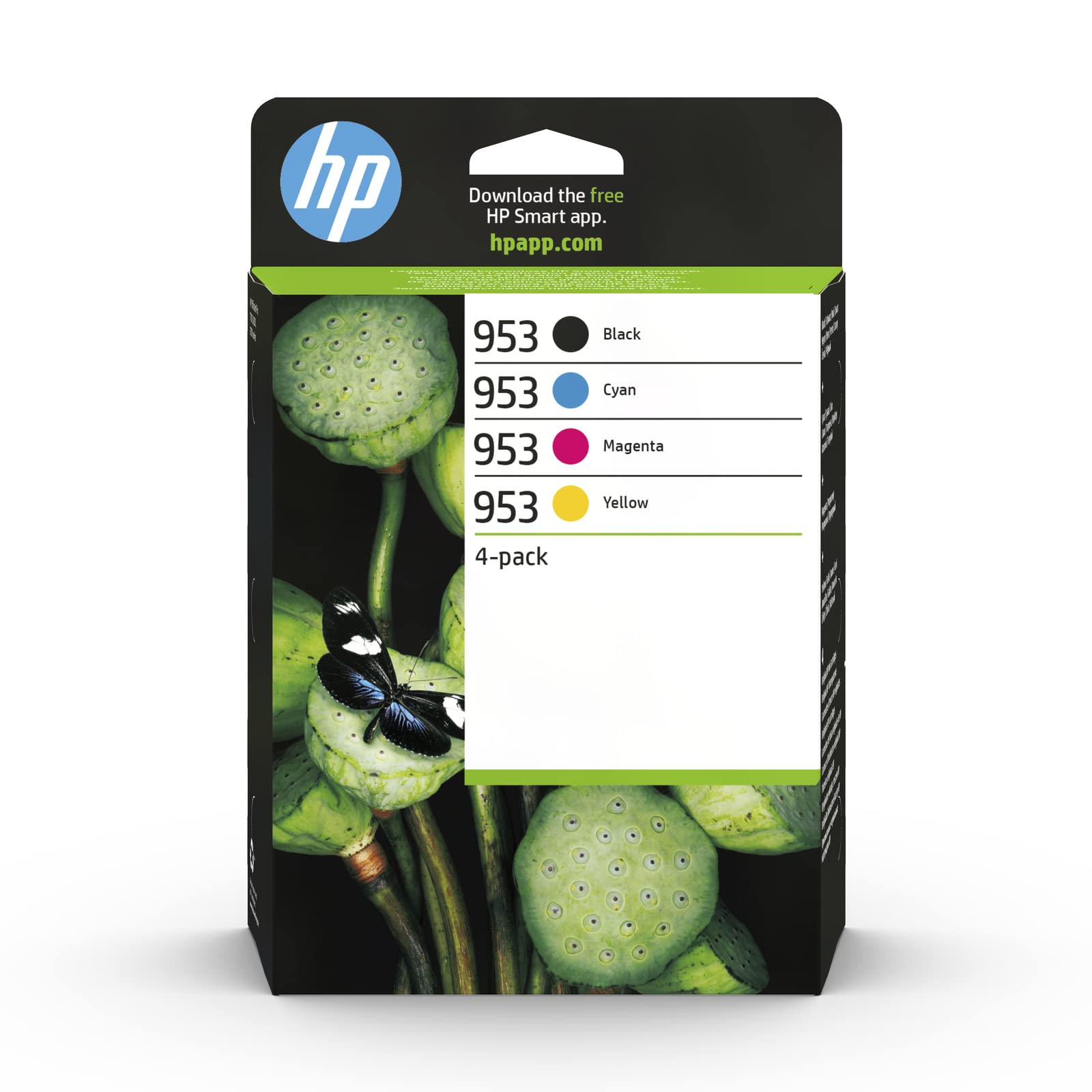 HP 6ZC69AE 953 Original Ink Cartridges, Black/Cyan/Magenta/Yellow, Multipack