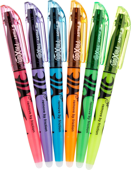 Pilot Frixion Light Erasable Highlighter Pens, Yellow, Set of 6