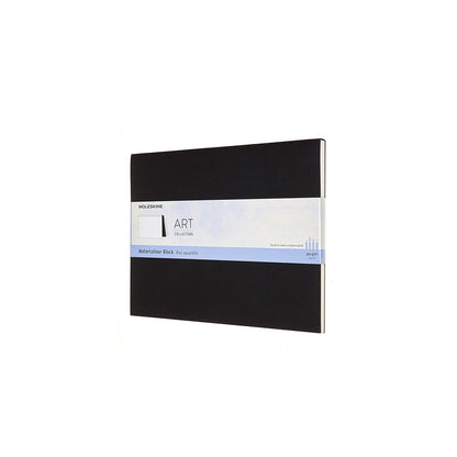 Moleskine Extra Large Size 19 x 25 cm Art Collection Watercolour Block, Album with Paper for Watercolours, Cardboard Cover, Colour Black, 20 Pages