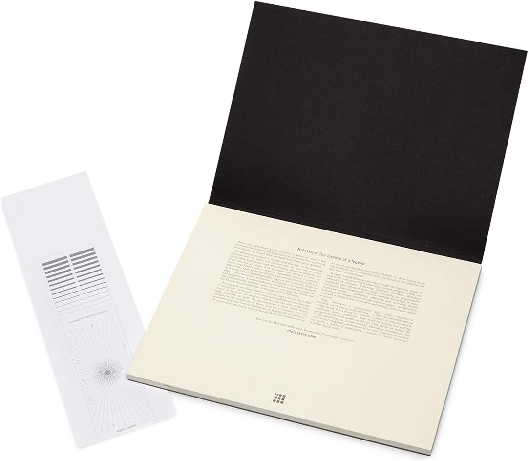 Moleskine Size 23 x 31 cm Art Collection Watercolour Block, Album with Paper for Watercolours, Cardboard Cover, Colour Black, 20 Pages 31 x 23cm