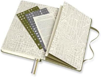 Moleskine Passion Journal, Travel, Hard Cover, Large (5" x 8.25") Elm Green, 400 Pages