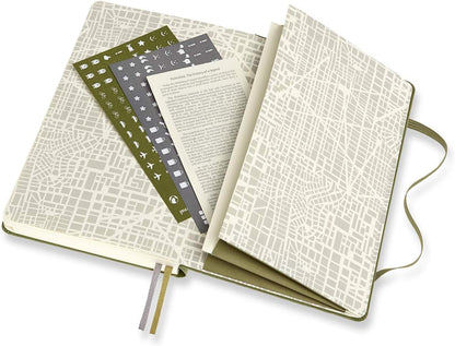 Moleskine Passion Journal, Travel, Hard Cover, Large (5" x 8.25") Elm Green, 400 Pages