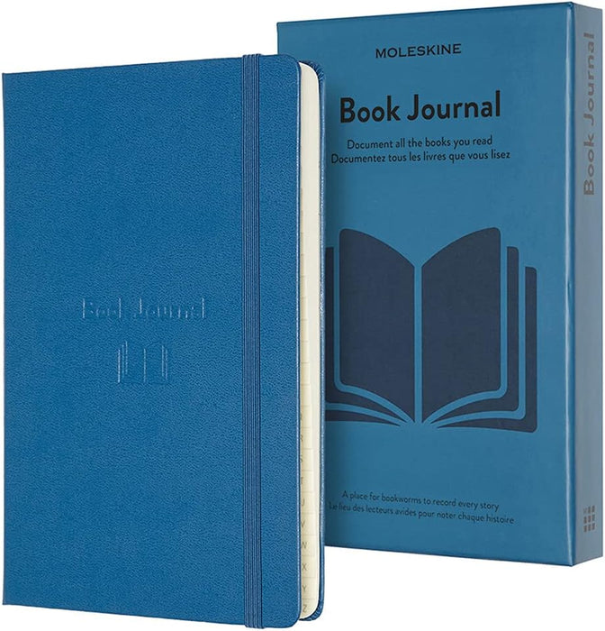 Moleskine Passion Journal, Books, Hard Cover, Large (5" x 8.25") Steel Blue, 400 Pages