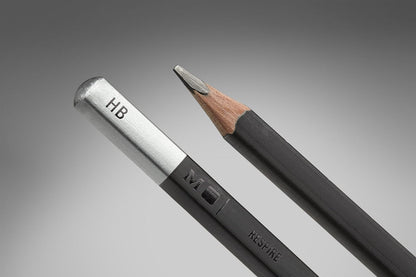 Moleskine Graphite Drawing Pencil Set (5 Graded Pencils), Black, Grey