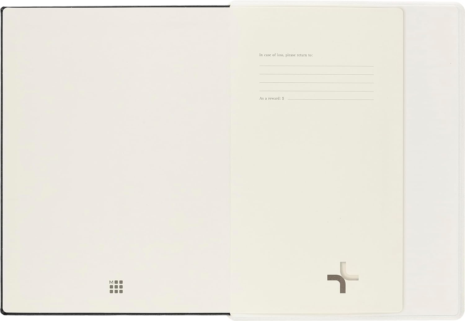 Moleskine - Smart Notebook Paper Tablet - Hardcover - Blank Paper Digital Notebook - Notebook Compatible with Moleskine Pen +, size extra large 19 x 25 cm, color black, 176 pages