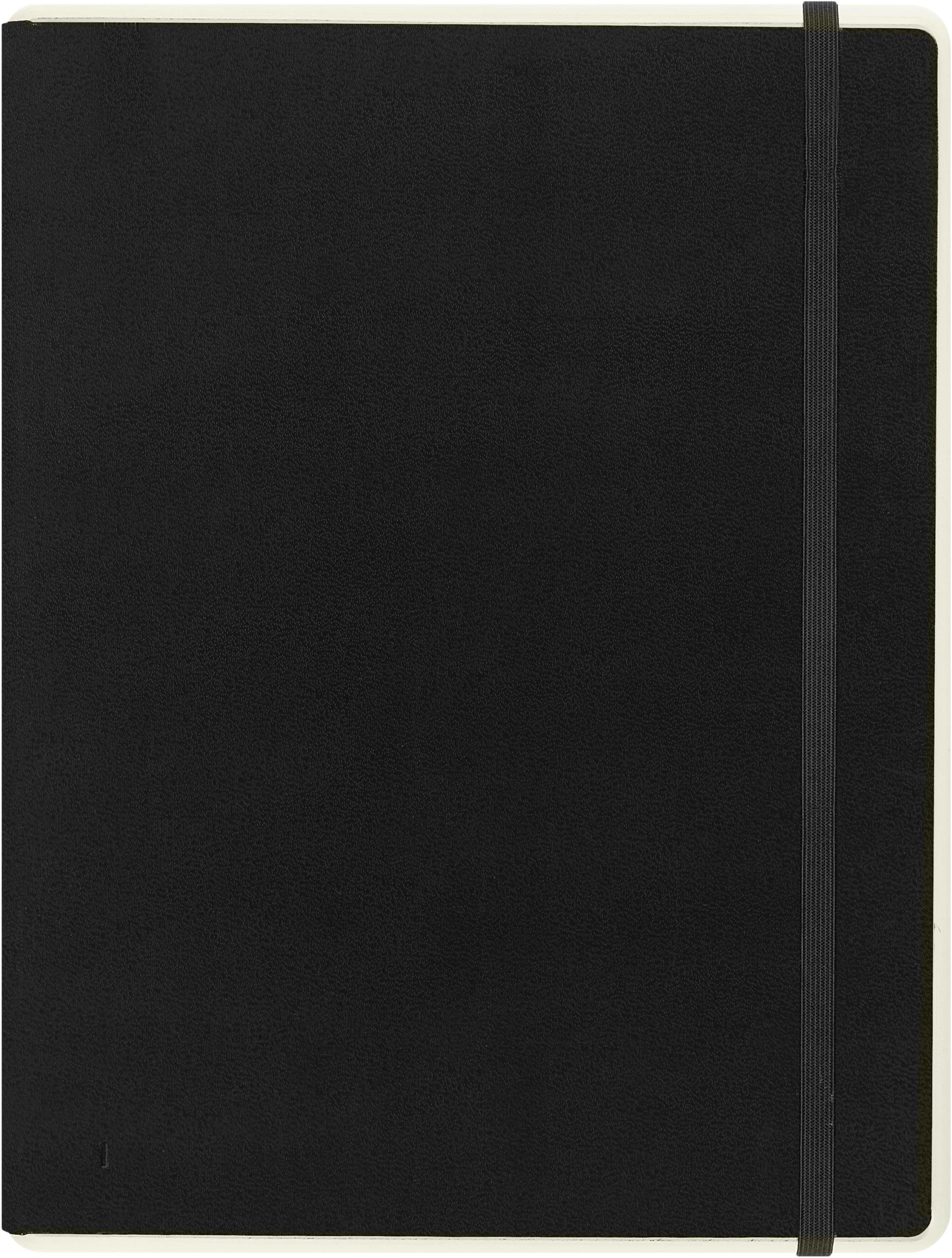 Moleskine - Smart Notebook Paper Tablet - Hardcover - Blank Paper Digital Notebook - Notebook Compatible with Moleskine Pen +, size extra large 19 x 25 cm, color black, 176 pages