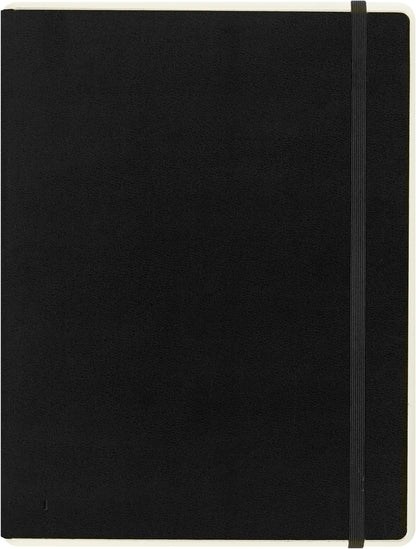 Moleskine - Smart Notebook Paper Tablet - Hardcover - Blank Paper Digital Notebook - Notebook Compatible with Moleskine Pen +, size extra large 19 x 25 cm, color black, 176 pages