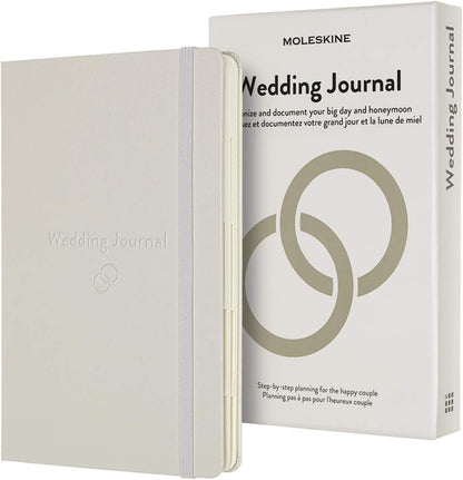 Moleskine - Wedding Journal, Theme Notebook - Hardcover Notebook for Planning and Organising your Wedding Calendar - Large Size 13 x 21 cm - 400 Pages