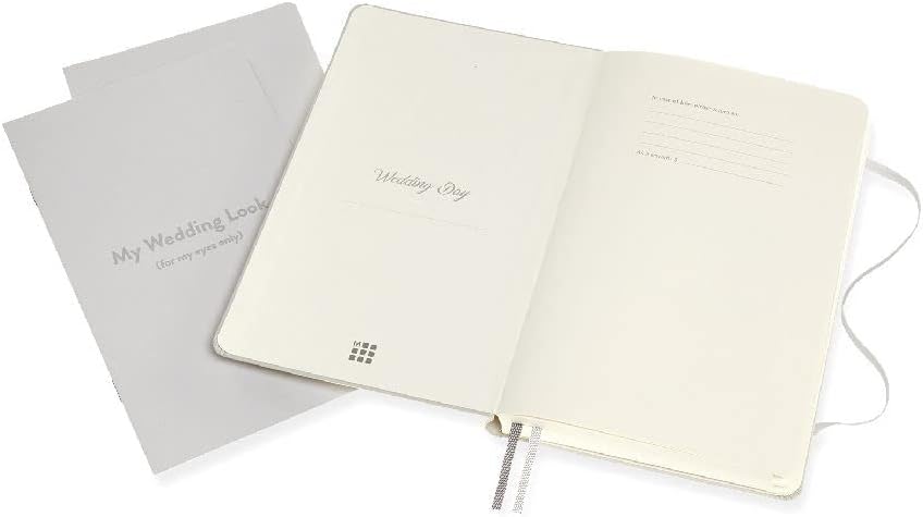 Moleskine - Wedding Journal, Theme Notebook - Hardcover Notebook for Planning and Organising your Wedding Calendar - Large Size 13 x 21 cm - 400 Pages