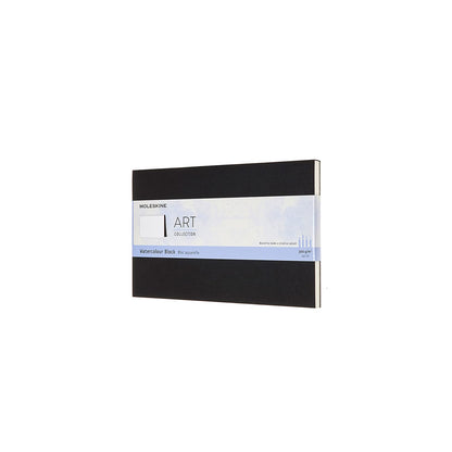 Moleskine Large Size 13 x 21 cm Art Collection Watercolour Block, Album with Paper for Watercolours, Cardboard Cover, Colour Black, 20 Pages