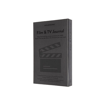 Moleskine Film & TV Journal, Notebook for Cinema, Film and TV Series Enthusiasts, Film Review Notebook with Introduction to the History of Cinema, Hard Cover, Grey Colour, 400 Pages