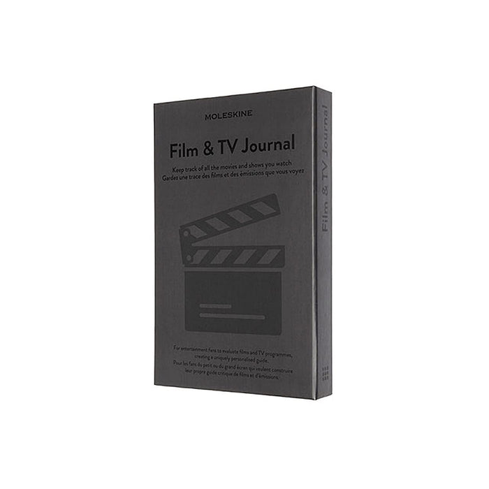 Moleskine Film & TV Journal, Notebook for Cinema, Film and TV Series Enthusiasts, Film Review Notebook with Introduction to the History of Cinema, Hard Cover, Grey Colour, 400 Pages