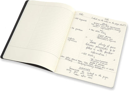 Moleskine Size A4 21 x 29.7 cm Subject Cahier Journal, Notebooks for Taking Notes, Cardboard Cover, Academic Page Layout, Colour Black and Cranberry Red, 160 Pages, Set of 2