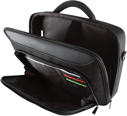 Targus Default Category 13-14.1 inch / 33-35.8cm Case Classic Clamshell Premium Protective Laptop Bag with Handles specifically Designed to fit up to 14-Inch, Black/Red (CN414EU