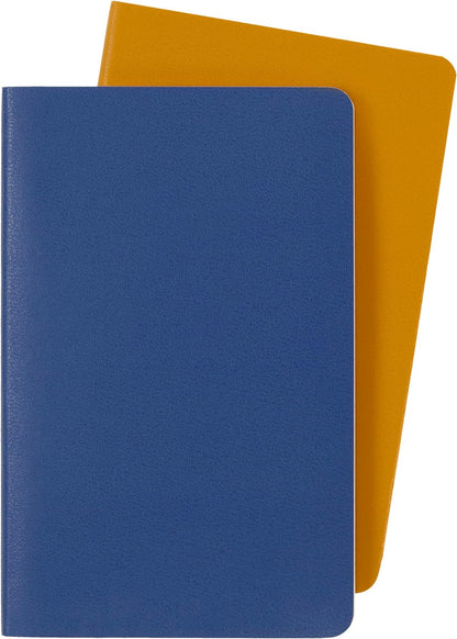 Moleskine QP713B41M17 Volant Pocket Plain Forget Journals - Blue Amber/Yellow