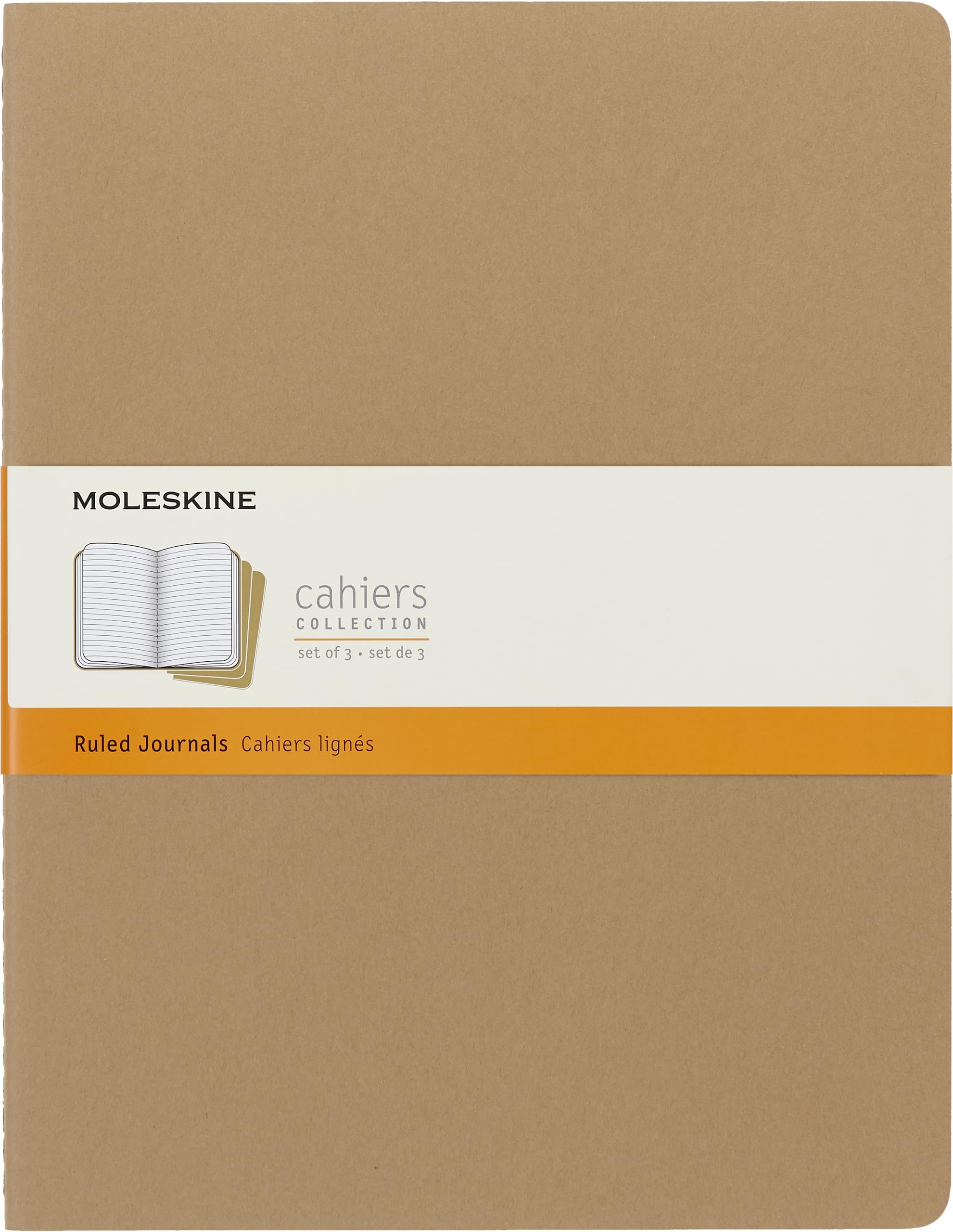 Moleskine Cahier Kraft Brown XXL Ruled Journal