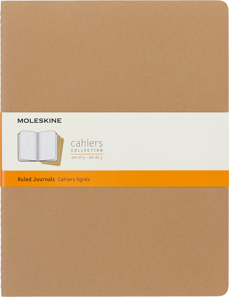 Moleskine Cahier Kraft Brown XXL Ruled Journal