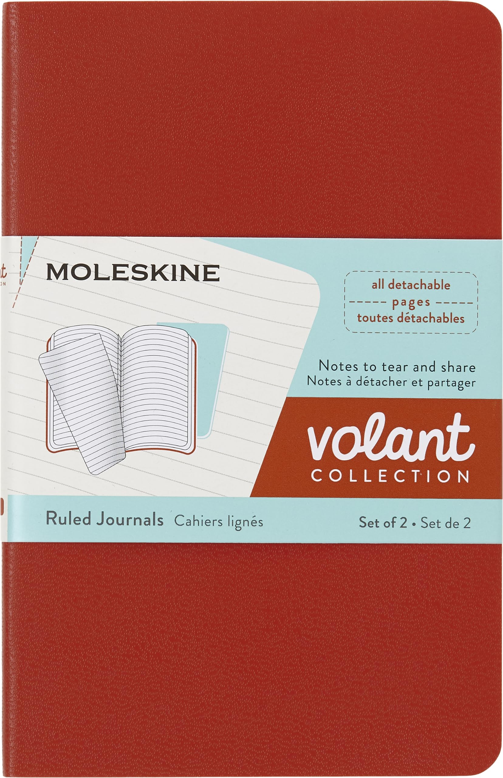 Moleskine QP711F16B24 Volant Pocket Ruled Journals