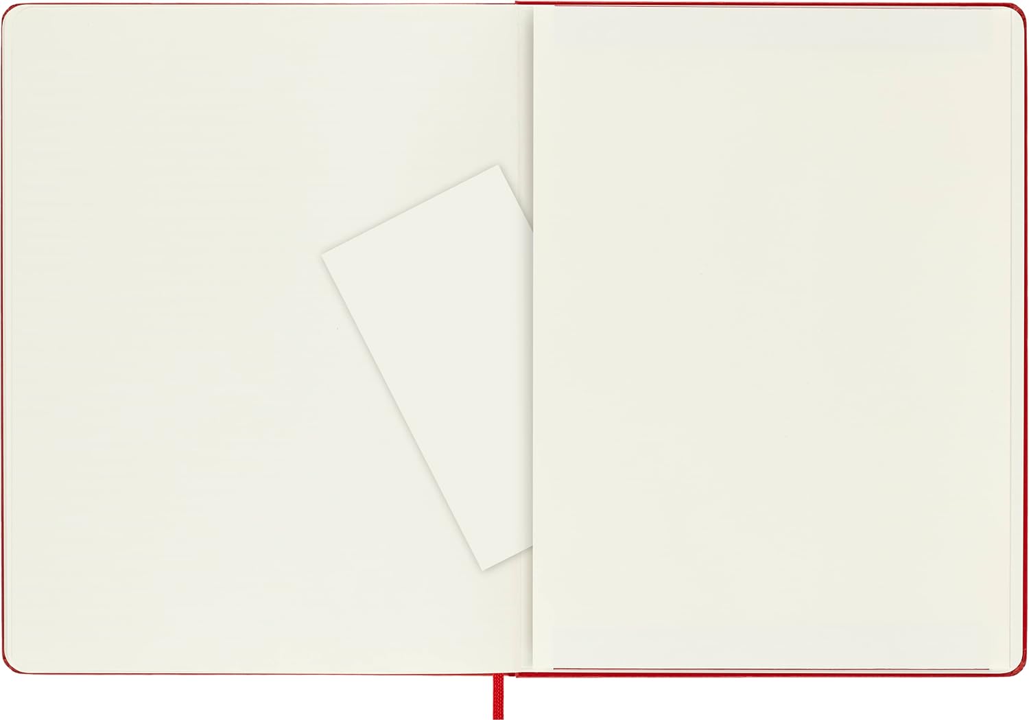Moleskine Classic Plain Paper Notebook, Hard Cover and Elastic Closure Journal, Color Scarlet Red, Size Extra Large 19 x 25 cm, 192 Pages