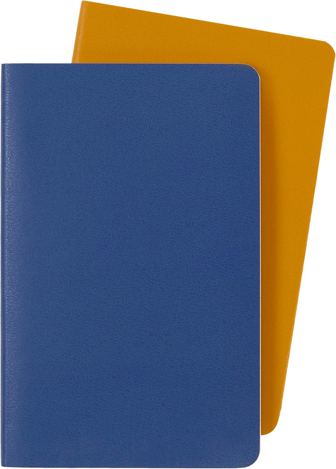 Moleskine Volant Journal, Soft Cover, Pocket (3.5" x 5.5") Ruled/Lined, Forget-Me-Not Blue/Amber Yellow, 80 Pages (Set of 2