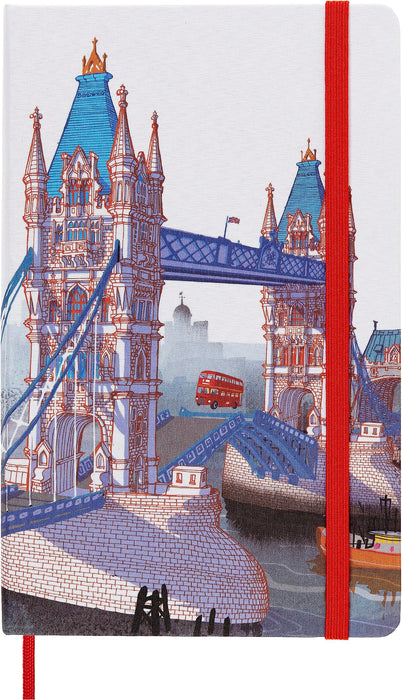 Moleskine I Am London Cuaderno Grande de Rayas Edición Limitada de Tapa Dura