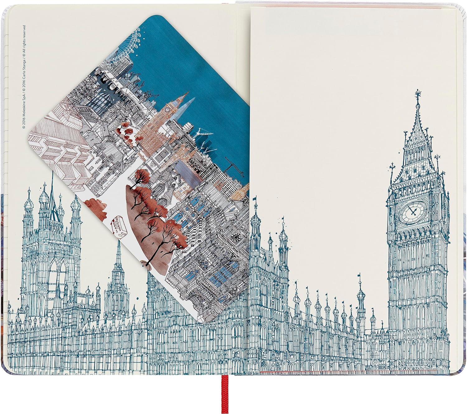 Moleskine I Am London Limited Edition White Large Ruled Notebook Hard