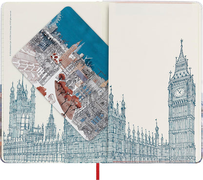 Moleskine I Am London Limited Edition White Large Ruled Notebook Hard